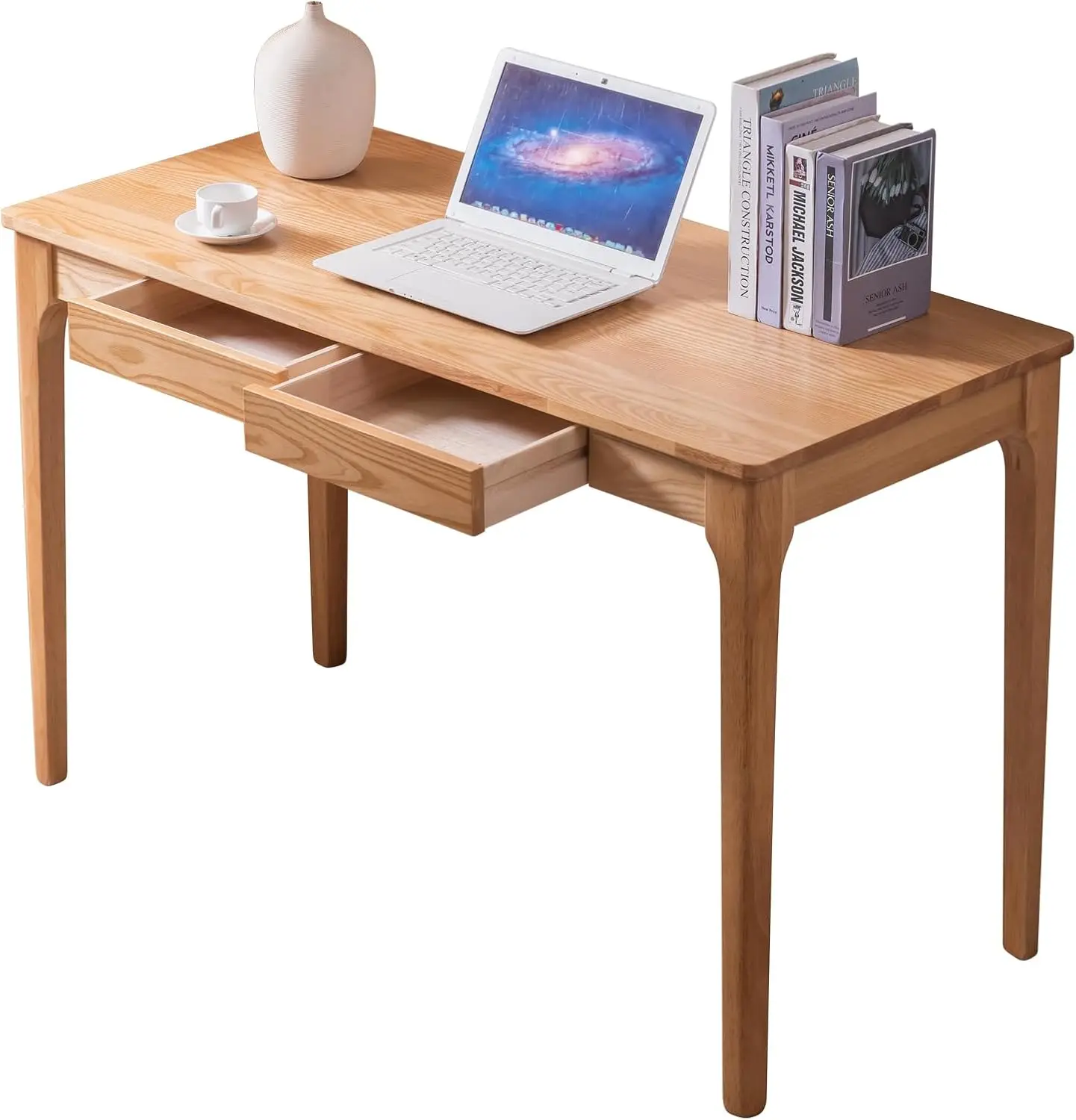 Desk Drawer Small - Massivholzschreibtisch mit Schubladen, Home-Office-Schreibtisch für kleine