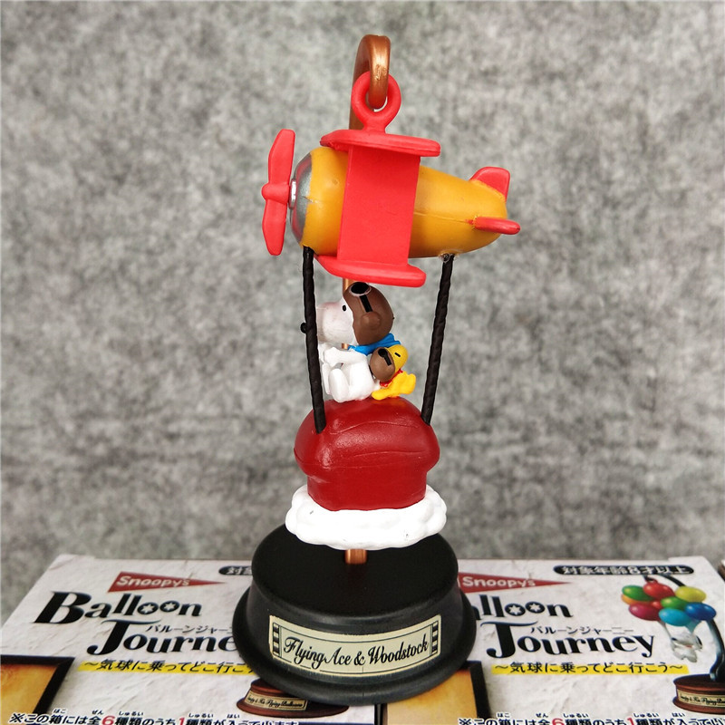 Home Office Kit - RE-MENT Snoopy Actionfiguren Heißluftballon-Tour-Serie Blindbox-Spielzeug Sammlung
