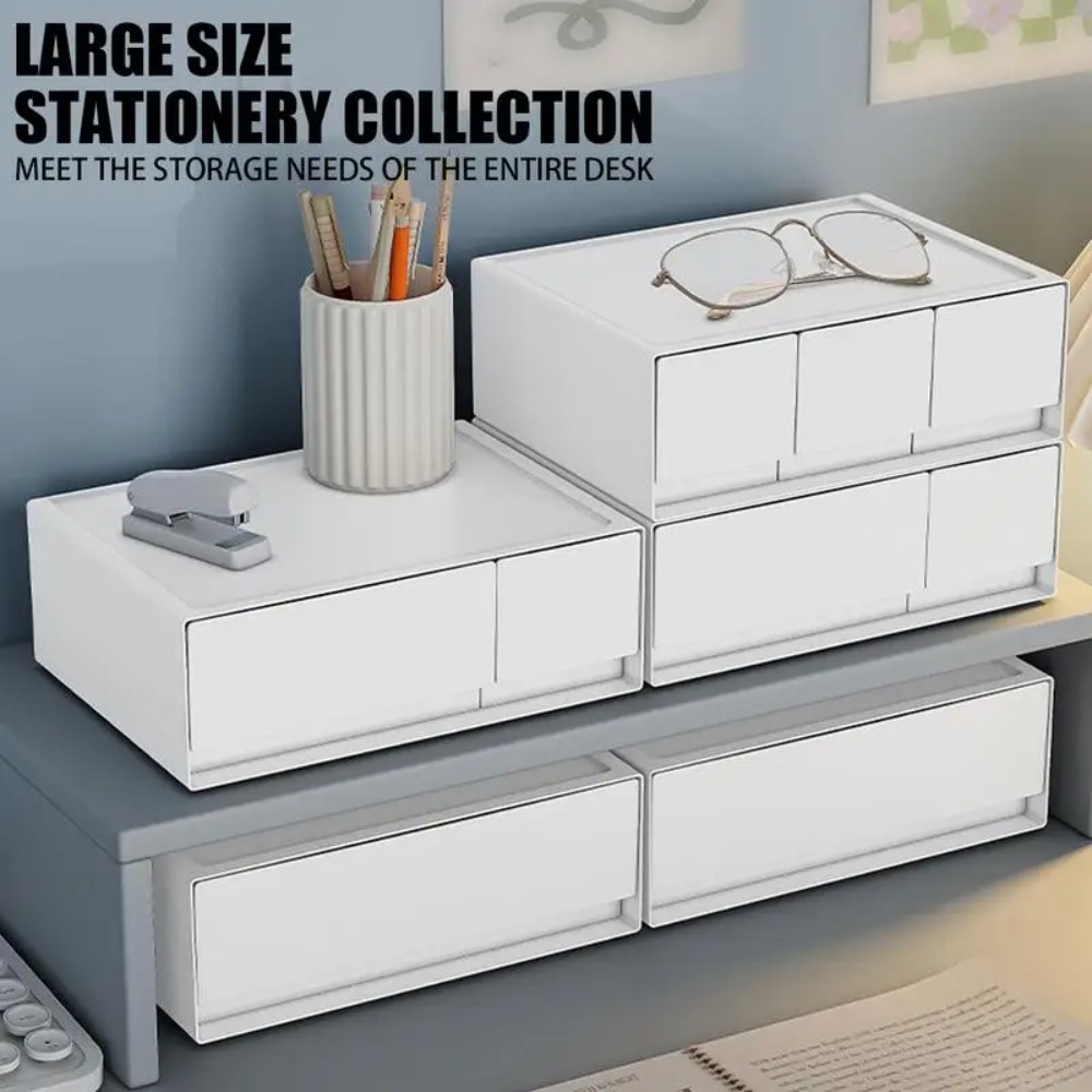 Desk Drawer Small - 2026 Bester Neuer Premium Stapelbarer Schreibtisch-Schubladenorganizer
