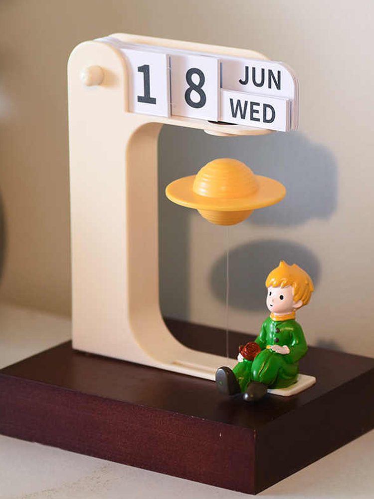 Home Office Gadgets - Magnetisch Schwebender Planeten-Heilkalender Tausendjahreskalender Tischdekoration Anpassbares