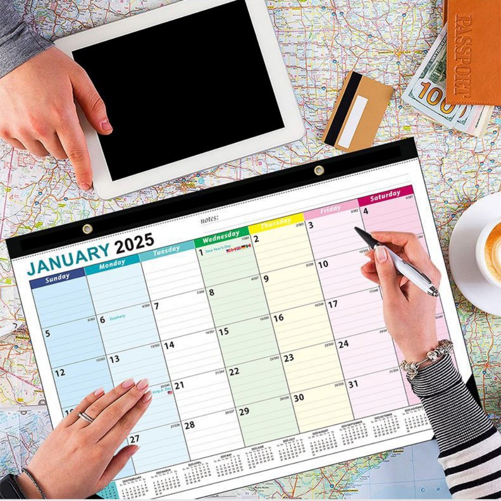 Home Office 2024 - January 2024- June Englisch Wandkalender hängen