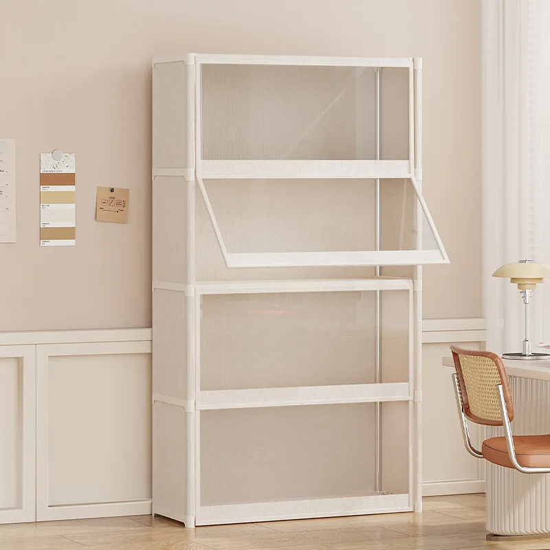 Bookcase Wood Shelf - DSA Bücherregal Haushalts-Bücheraufbewahrung Aktenschrank Boden-Wand-Regal Studentenwohnheim