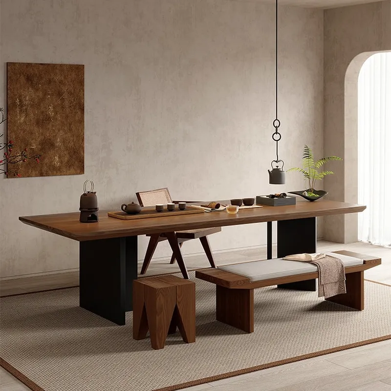 Home Office 2024 - Wabi Stillwind Massivholz Kreatives Teetisch- und