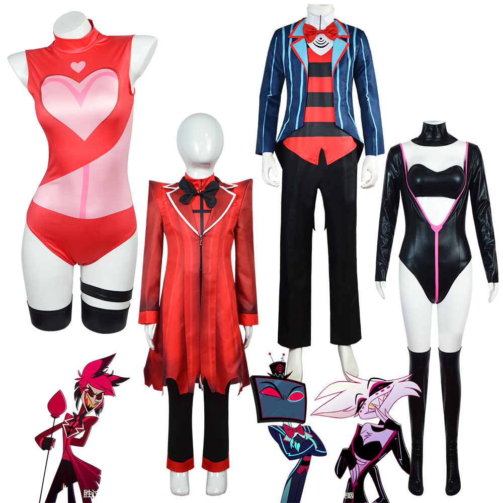 Home Office Kit - Vox Cosplay-Kostüm, Cartoon-Hotel-Oberteil, Hose, komplettes Set,