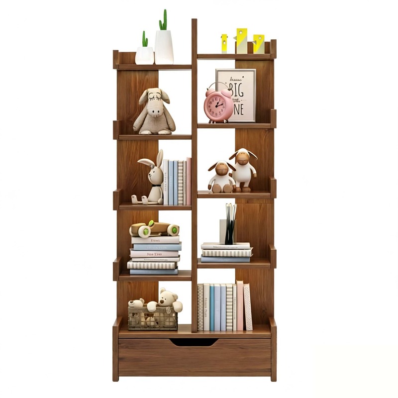 Bookcase Wood Shelf - Bücherregal, vom Boden bis zur Decke