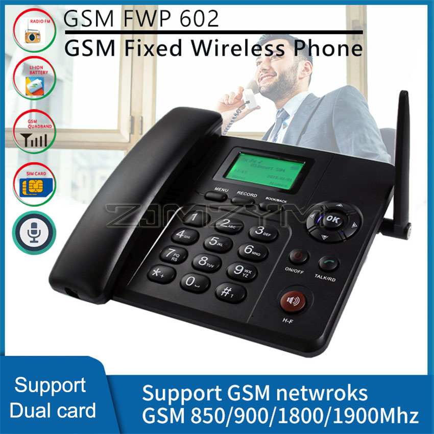 Home Office Call Center - Gsm drahtlose Dual-Karte festes Telefon Desktop-Telefon