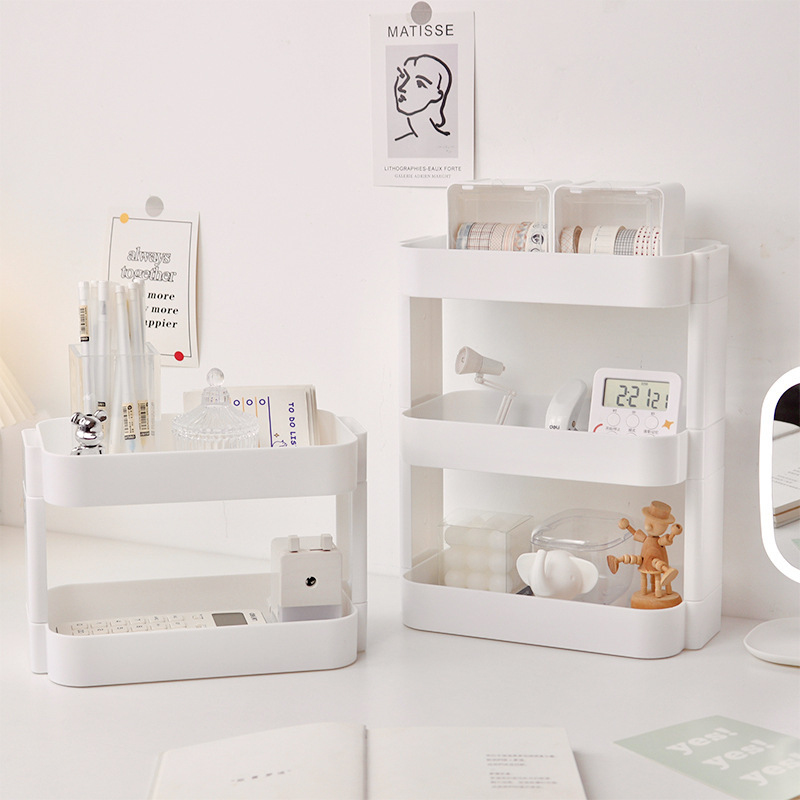 Desk Drawer Small - Multifunktionale Regale, doppelschichtiges Aufbewahrungsregal, Schreibtisch-Aufbewahrungsregal, Schreibtischregale