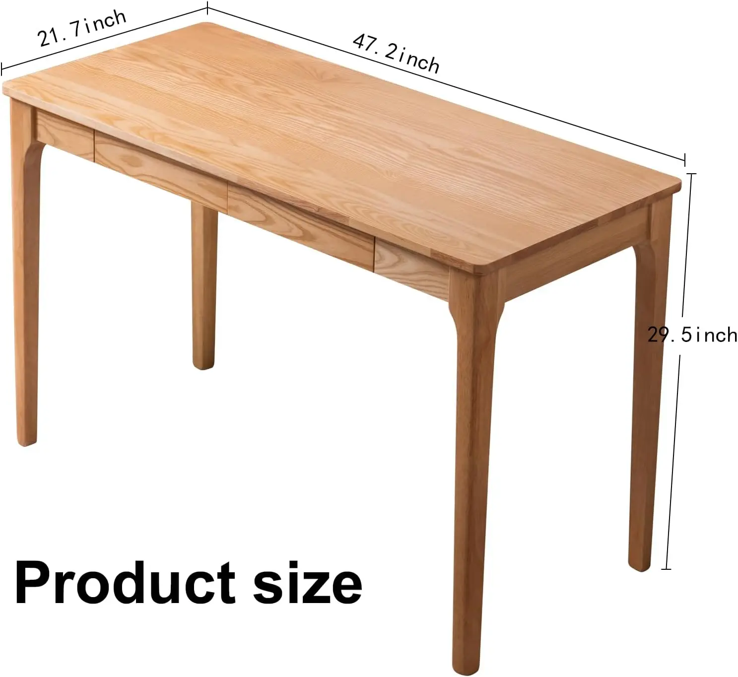 Massivholzschreibtisch mit Sch – Desk Drawer Small Bewertung und Preis