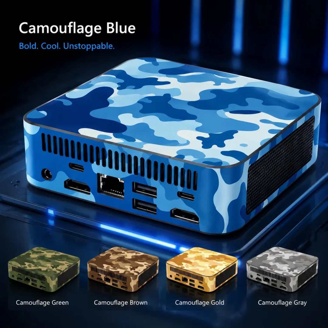 Camouflage Intel N150 Mini-PC  – Home Office Work Bewertung und Preis