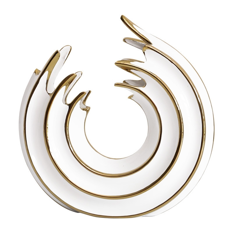 Moderne Luxus Weiß Gold Kerami – Home Office Form Bewertung und Preis