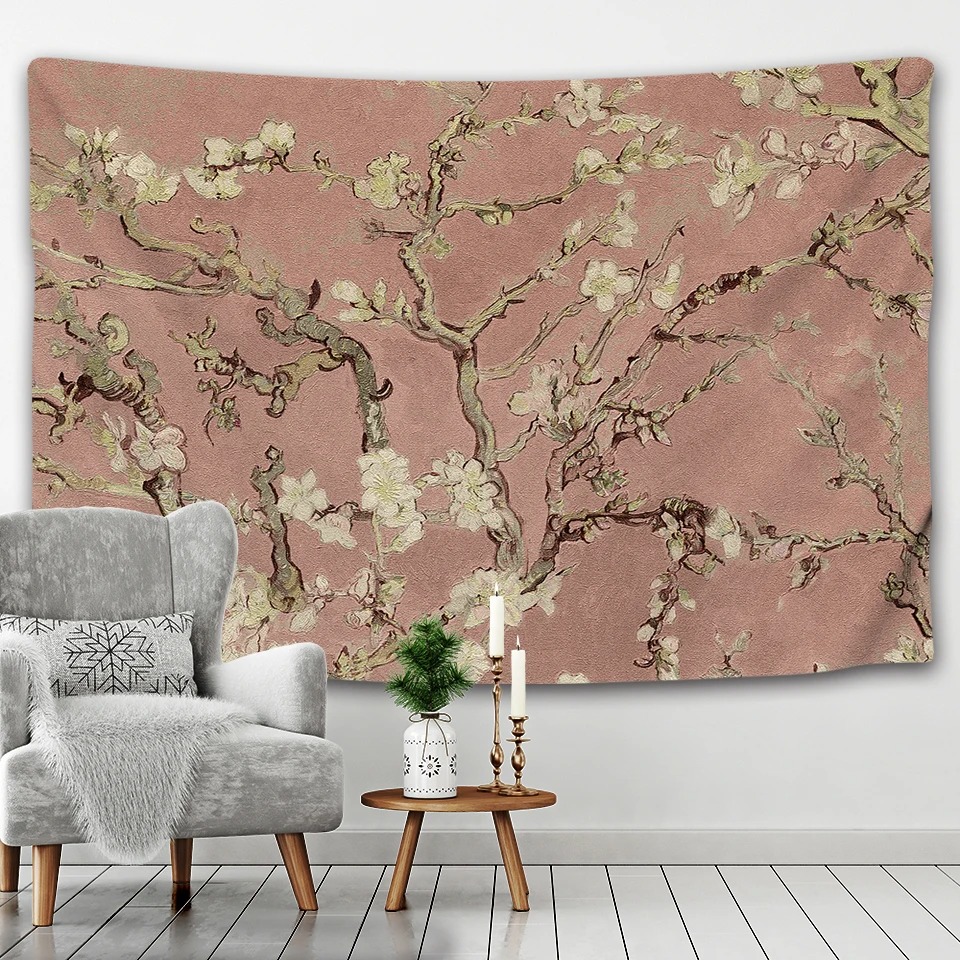 Retro Ölgemälde Blumen Hinterg – Home Office Background Bewertung und Preis