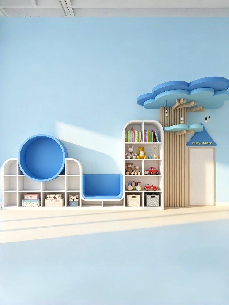 Motley Montessori Kinderzimmer – Bookcase Wood Shelf Bewertung und Preis