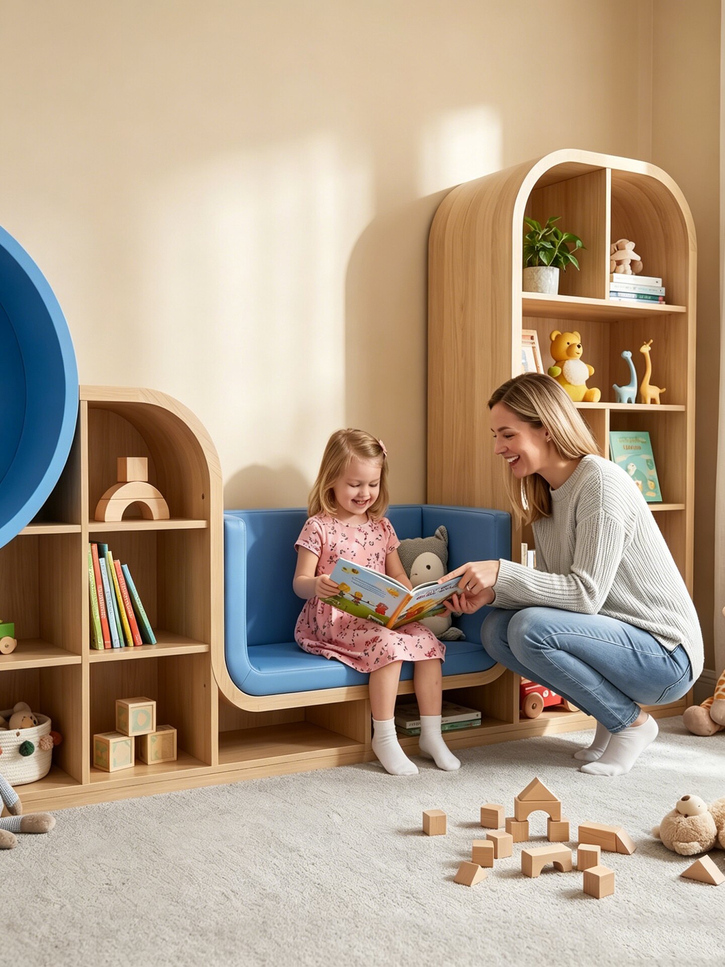 Motley Montessori Kinderzimmer – Bookcase Wood Shelf Bewertung und Preis